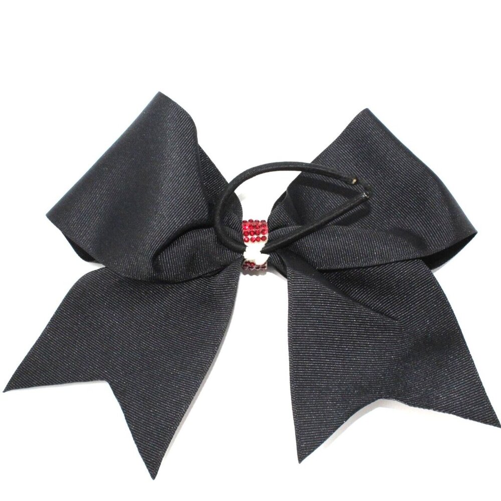 Big Stiff 6" Cheer Bows Sparkly Bejeweled Competition Cheerleader Lot Of 5 Bows - Picture 10 of 13